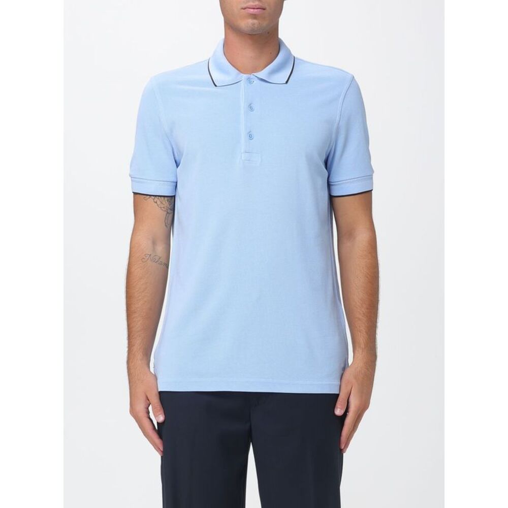 Tom Ford Men Slim Fit Tom Ford Cotton Polo Shirt With Contrast Tipping
